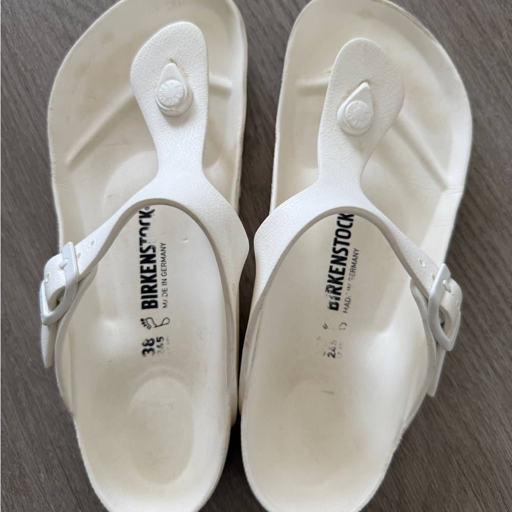 Birkenstock Classic White Flip Flops